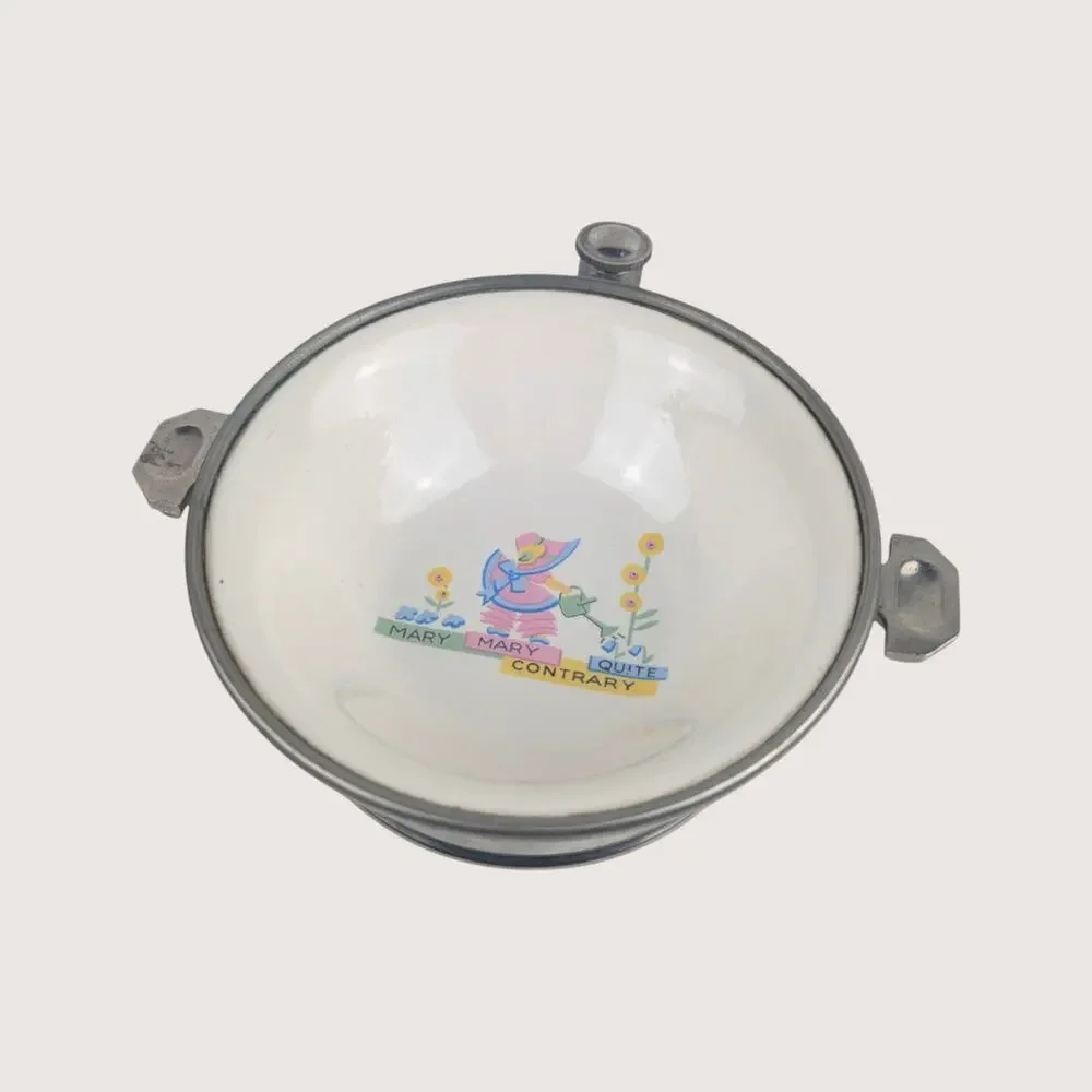 Vintage GW Company Mary Mary Quite Contrary Childrens Bowl